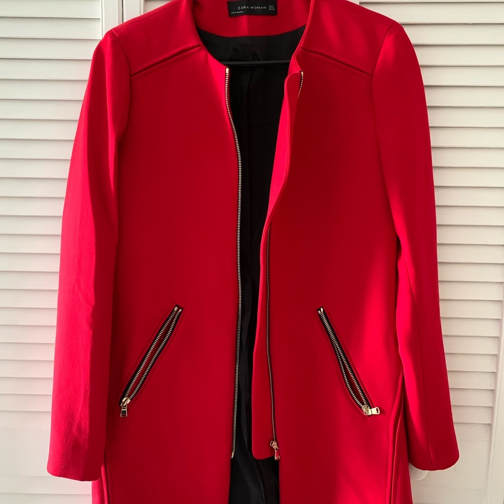 Zara Red Coat